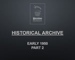 Frontpage Historical Archive Early 1950 Part 2