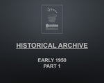 Frontpage Historical Archive Early 1950 Part 1