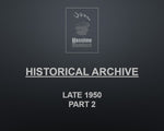 Frontpage Historical Archive Late 1950 Part 2